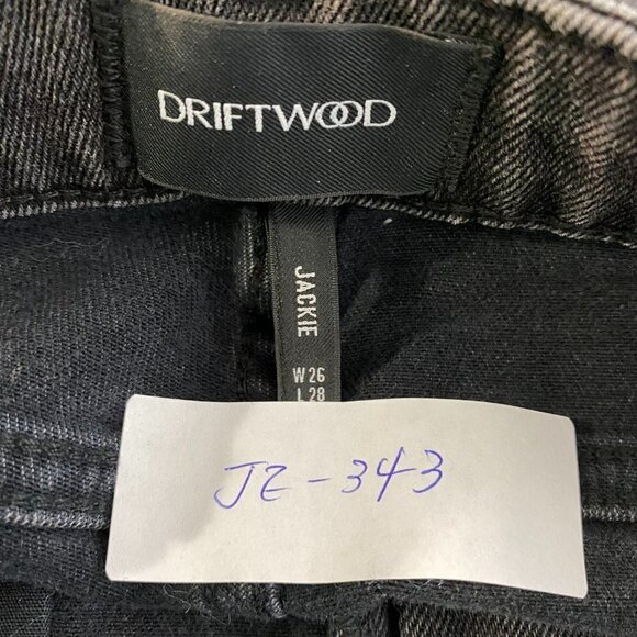 Driftwood Jackie Crop Jeans Embroidered Frayed Hem NWT Women's Size‎ 26 - Picture 2 of 7